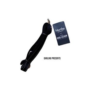 Martha Stewart Nylon Dog Leash Color Black Size XS